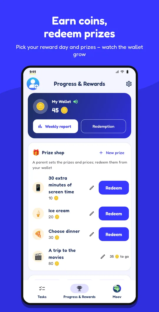 Coins and prizes